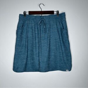 Duluth Trading Co Teal Space Dye Skort Size Large Golf Pickleball Outdoors